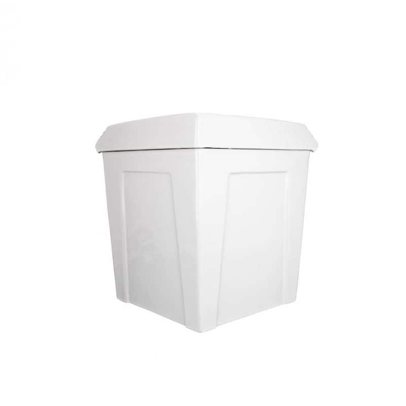 Sheffield White Ceramic Corner 2-Piece Round Toilet Dual Flush with Slow Close Seat