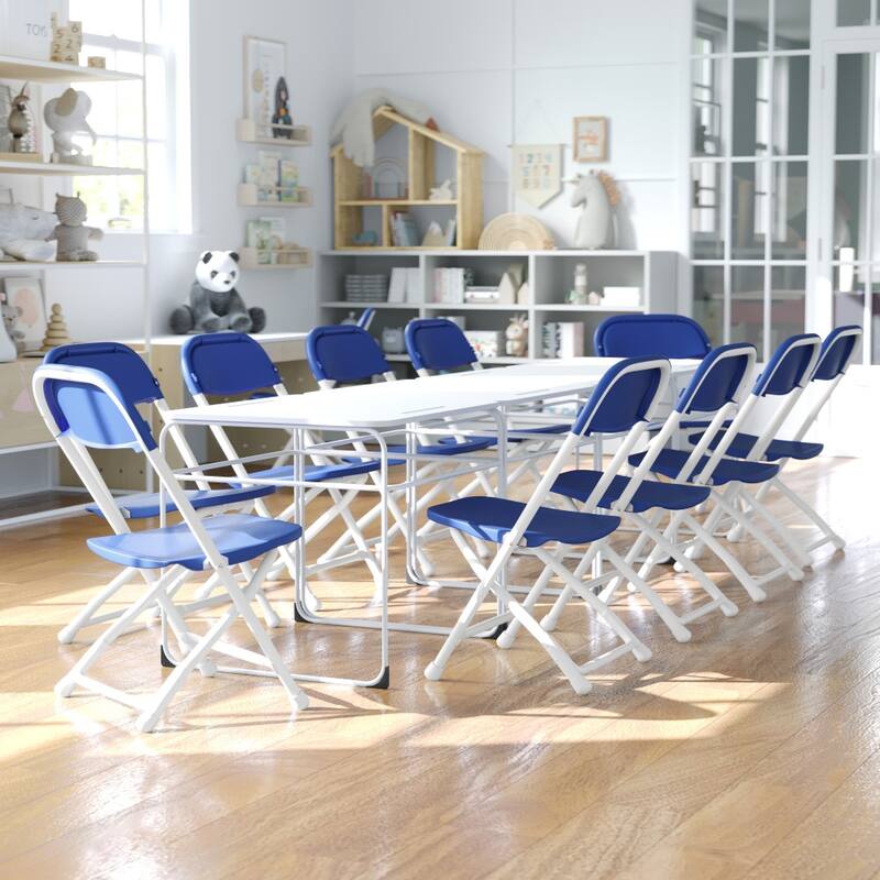 10 Pack Kids Plastic Folding Chair