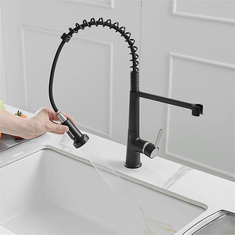 Touchless Kitchen Sink Faucets with Pull Down Sprayer Kitchen Faucet with High Arc Single Handle Motion Sensor Device