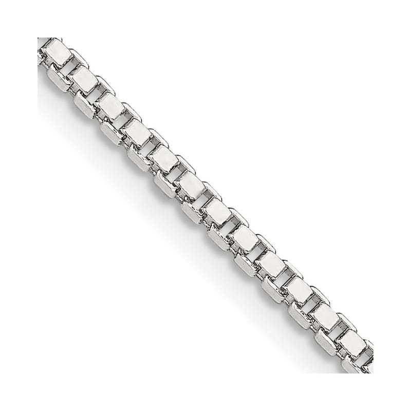 Curata 925 Sterling Silver 2mm Box Chain Necklace Options: 16 18 20 22 24 26 28 30 36