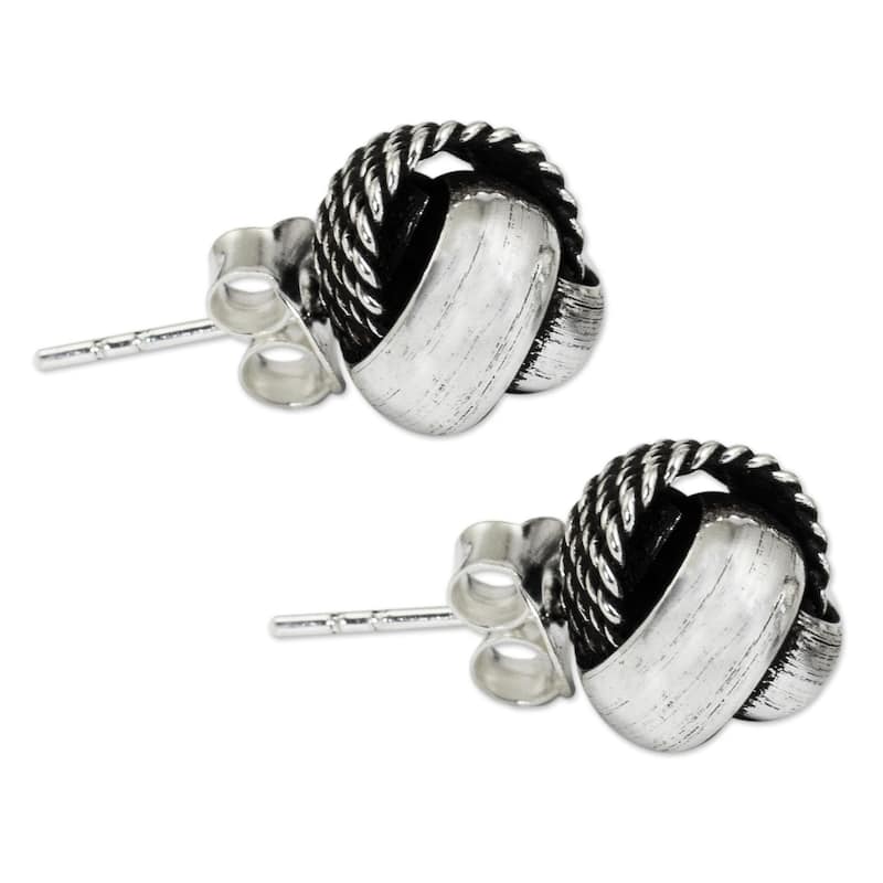 Sterling Silver Textures Earrings (Thailand)