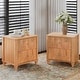 preview thumbnail 80 of 116, Wood NightStand with Metal Handle
