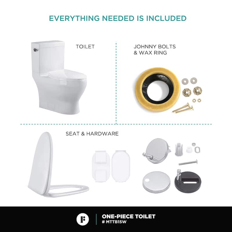Fine Fxitures Modern Two Piece Elongated Toilet Ada Compliant