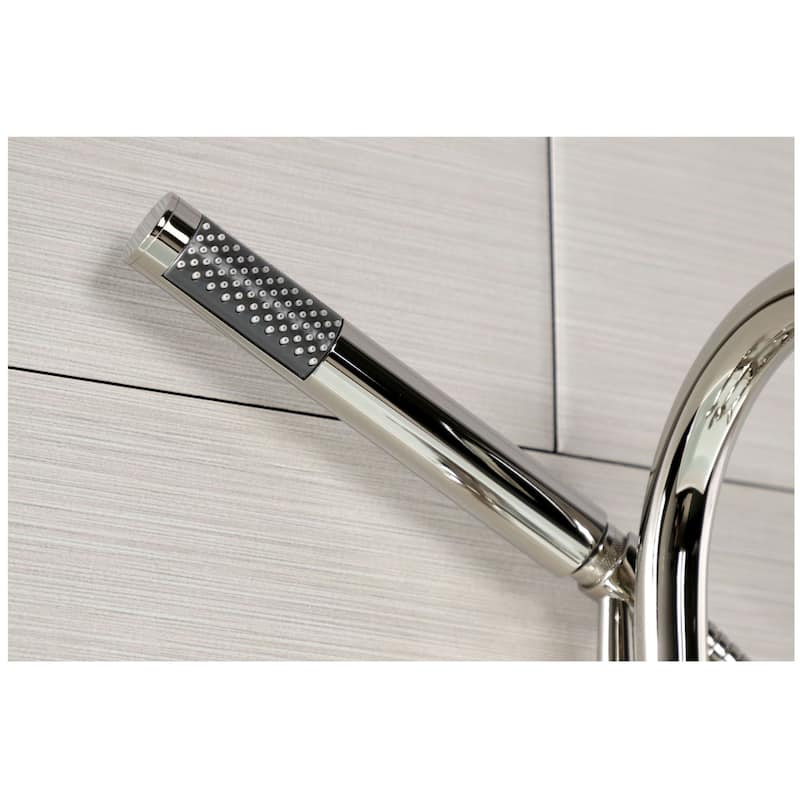 Kingston Brass AE815.CG Fuller Wall Mounted Tub Filler with Built-In