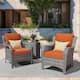 Option Red/Orange-Grey Wicker