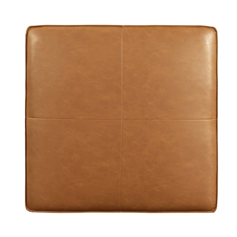 Studio Living Hanson Storage Ottoman in Faux Leather