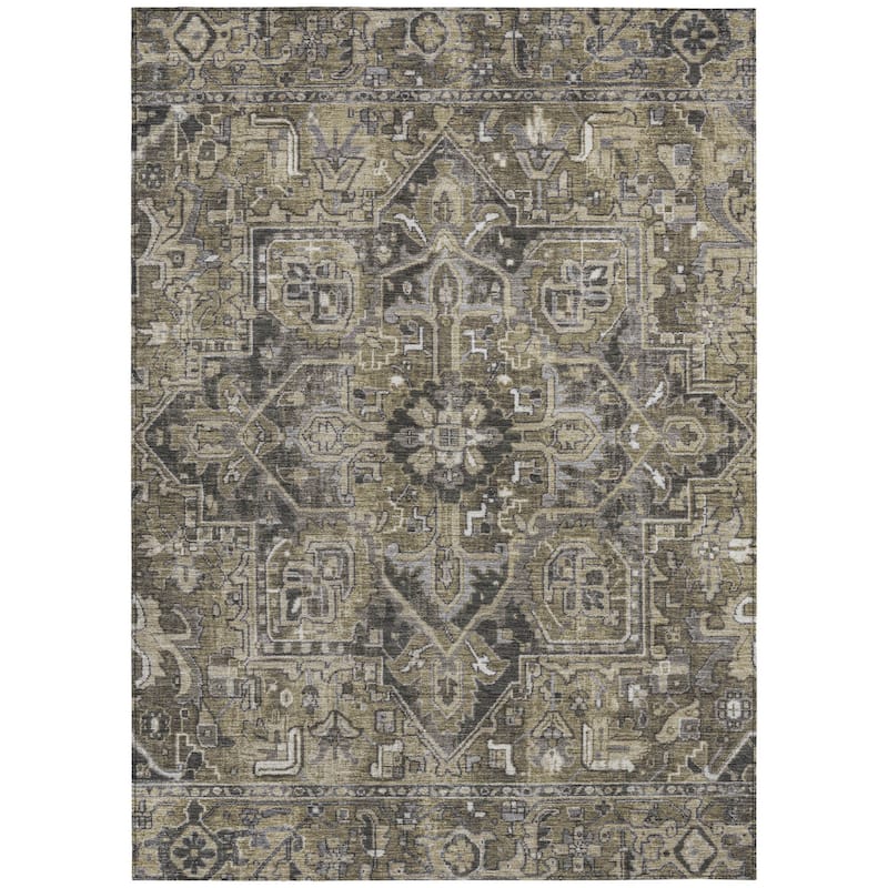 Caso Oriental Weather Resistant Refined Traditional Outdoor Rug