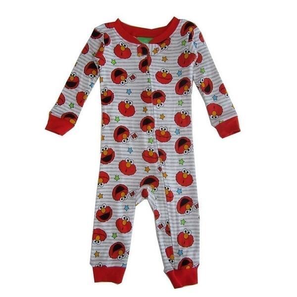 Shop Sesame Street Baby Boys Red Elmo Sleeper Overstock 23083955