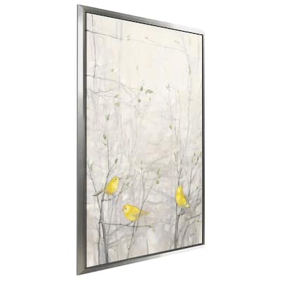 "Birds in Trees I" Print on Floating Canvas