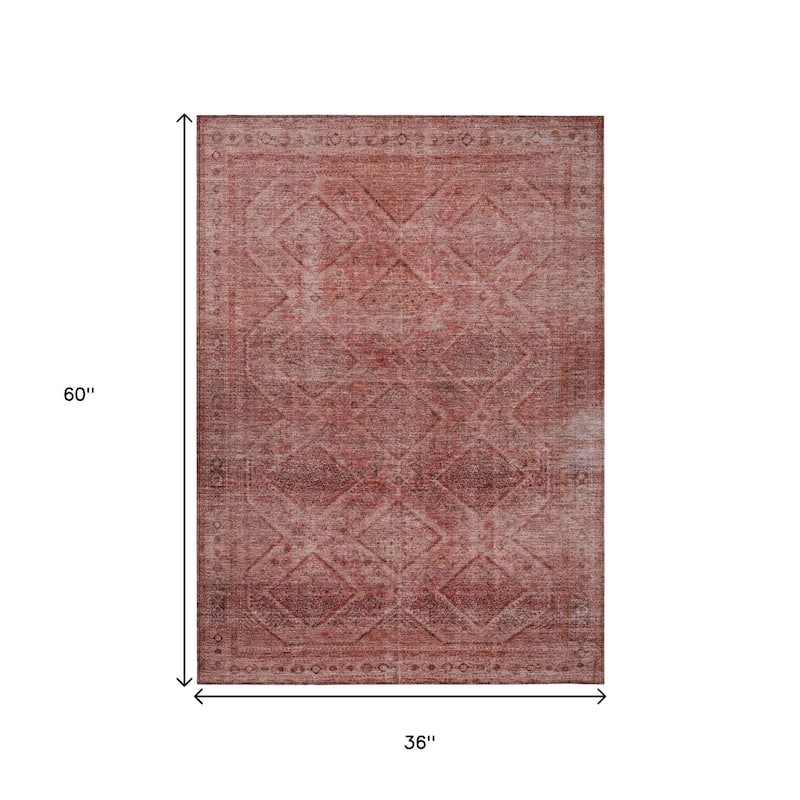 HomeRoots Geometric Transitional Rectangle Outdoor Rug