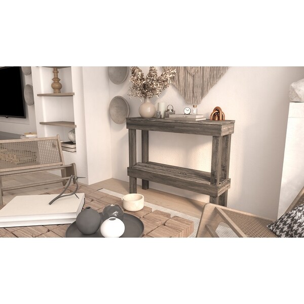 Rustic Luxe Solid Wood Contemporary Sofa Table Bed Bath Beyond 27316931
