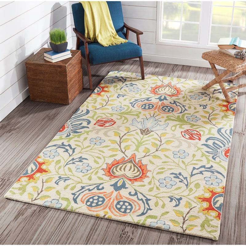 Momeni Newport Hand Tufted Wool Floral Area Rug