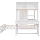 preview thumbnail 11 of 54, Twin Loft Bed with Twin Stand-alone bed, Shelves,Desk,and Wardrobe