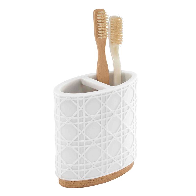 Nicole Miller Lena Toothbrush Holder - White