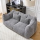 preview thumbnail 3 of 98, Modern Cute Chenille Upholstered Loveseat with High Resilience Foam