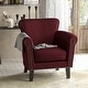 preview thumbnail 17 of 30, Brice Contemporary Scroll Arm Club Chair with Nailhead Trim by Christopher Knight Home