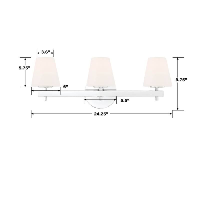 3 Light Bathroom Vanity