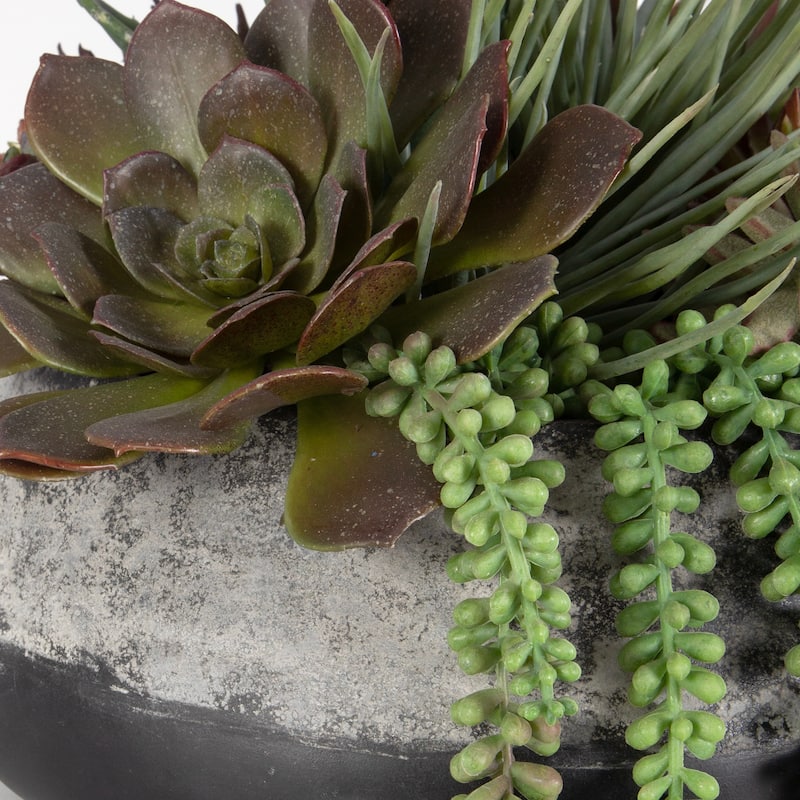 Uttermost Yuma Succulent Centerpiece - 15"W x 13"H x 14"D