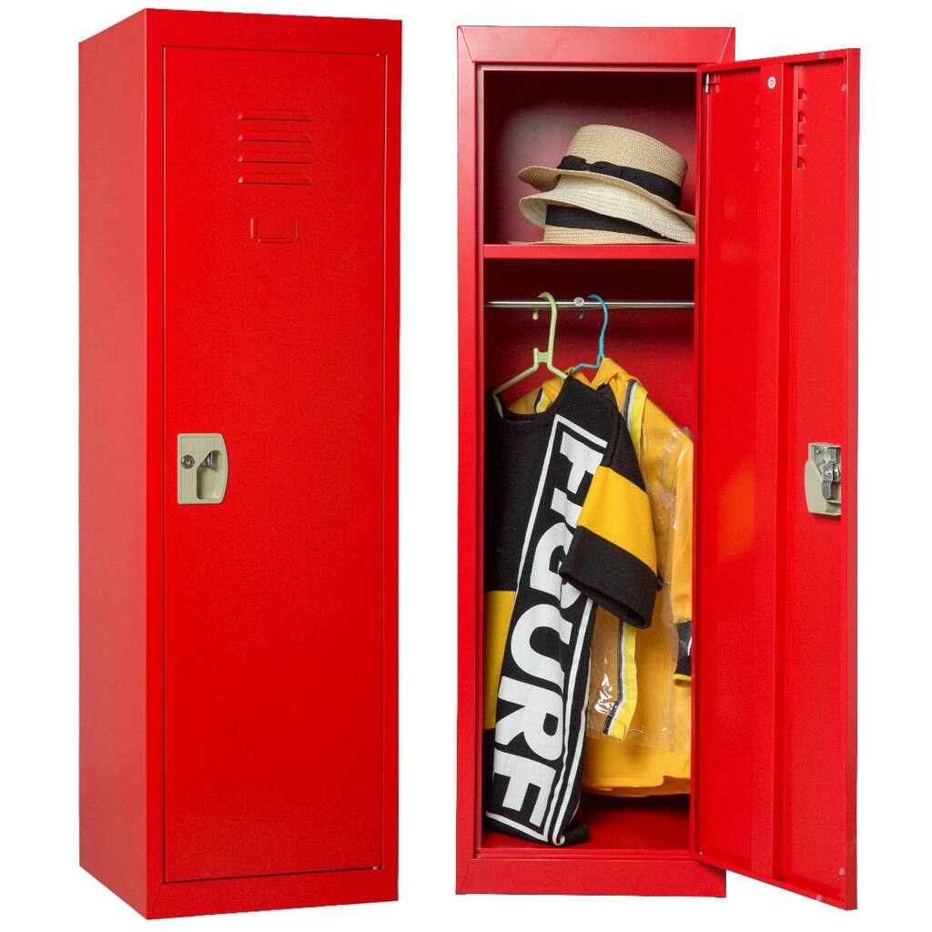 Merax Kids Locker Safe Storage Children Single Tier Metal Lockers