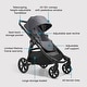 preview thumbnail 6 of 4, Baby Jogger City Select 2 Single-to-Double Modular Travel System, Radiant Slate