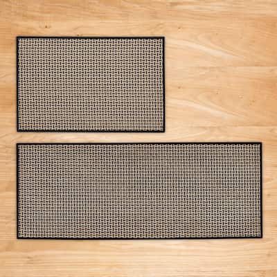 Linery & Co. Machine Washable Slip Resistant Bordered 2 Pack Accent Rugs