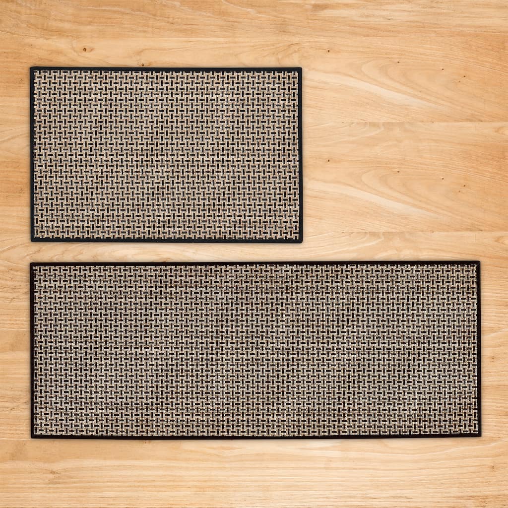 Linery & Co. Machine Washable Slip Resistant Bordered 2 Pack Accent Rugs