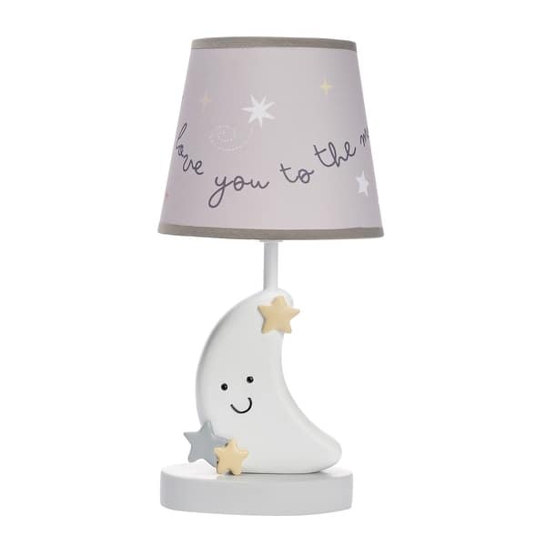 slide 2 of 6, Bedtime Originals Little Star Celestial Moon Nursery Lamp with Shade and Bulb