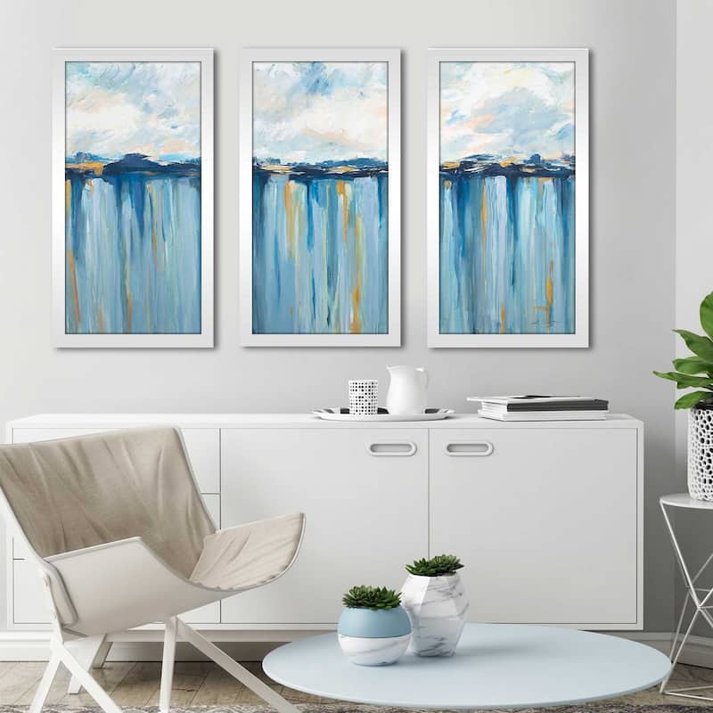 "Ocean Blues" 3 Piece Print on Acrylic