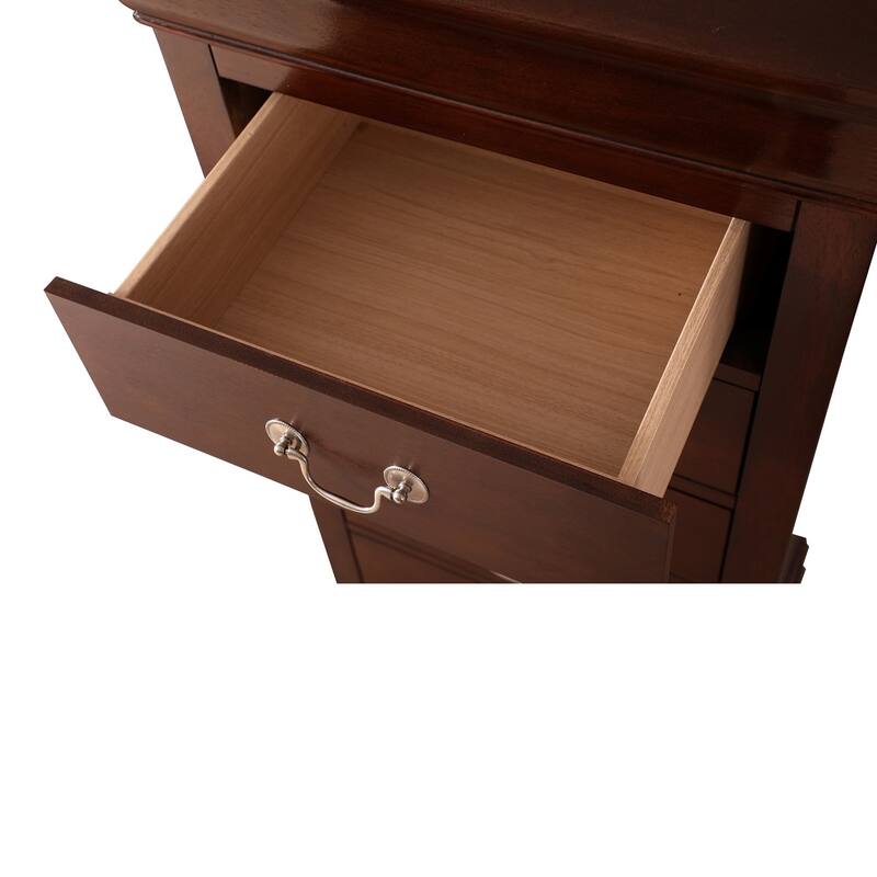 7-Drawer Wooden Bedroom Chest - 51" - Dark Brown
