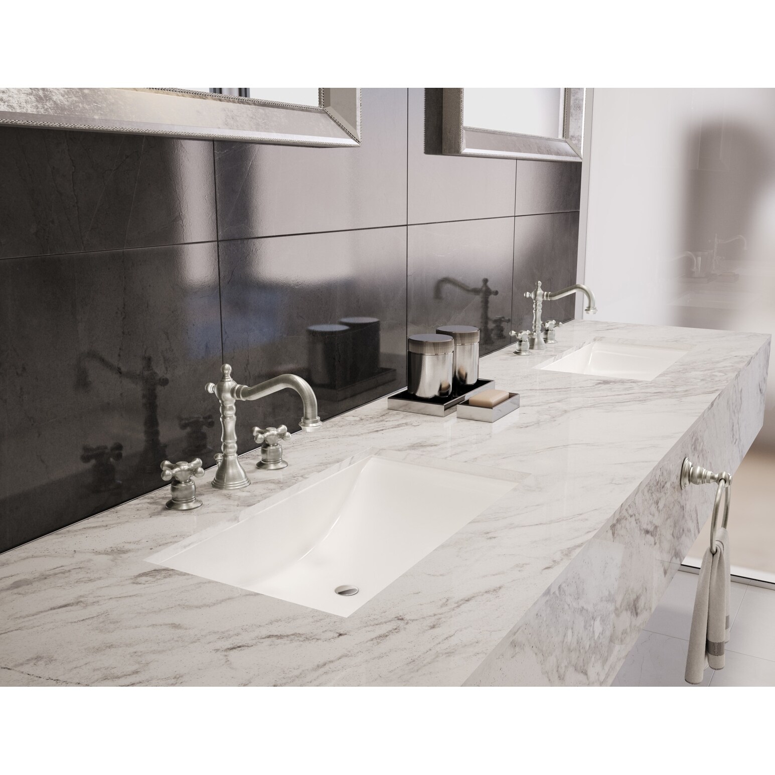 Shop Symmons Slw 4412 1 5 Carrington 1 5 Gpm Widespread Bathroom