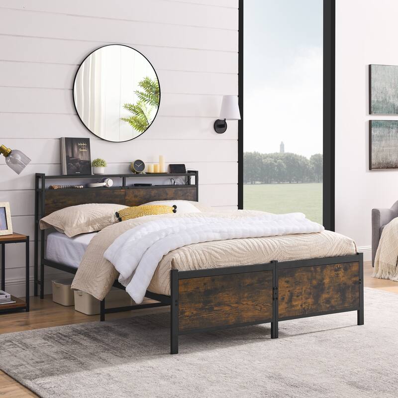 Bed frame, metal bed frame, iron platform bed frame, canopy bed frame, twin bed frame, queen bed frame, king bed frame