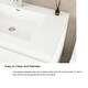 preview thumbnail 91 of 148, Floating Bathroom Vanity with Integrated Resin Top