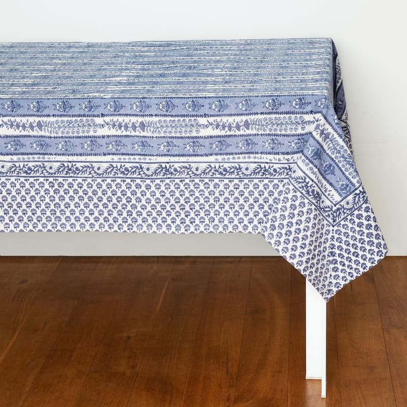 Couleur Nature Provence Avignon Tablecloth - Blue/Marine - 59" x 86" - 59" x 86"