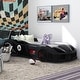 preview thumbnail 7 of 14, La Vetta Modern Twin Platform Car Bed with LED Lights and Handheld Remote by Furniture of America