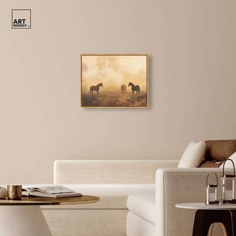 Equine Trio Canvas by Art Remedy