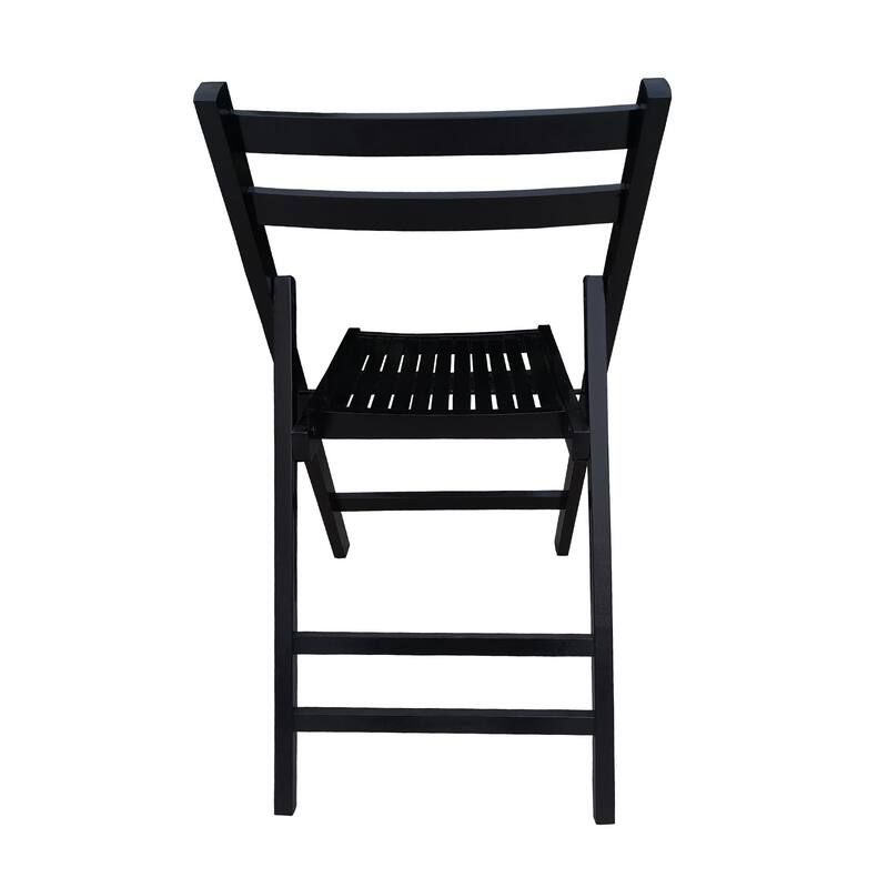 Slatted Wooden Folding Chair,Set of 4