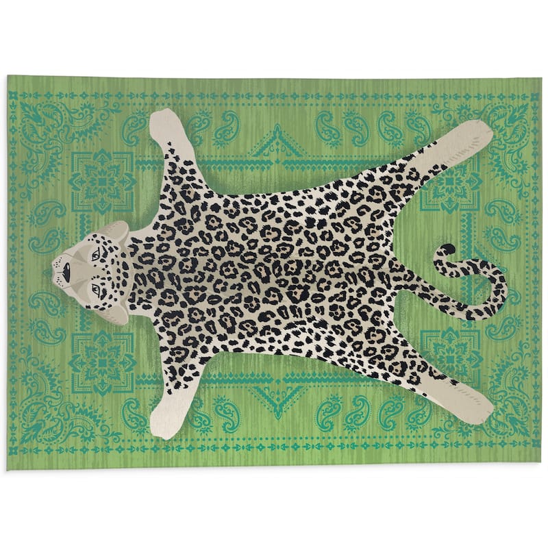 SNOW LEOPARD Office Mat By Kavka Designs Bed Bath & Beyond 34865352