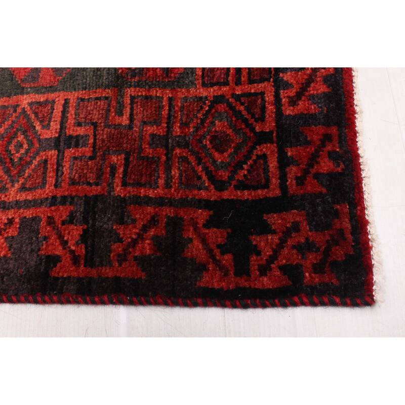 ECARPETGALLERY Hand-knotted Melis Vintage Red Wool Rug - 5'1 x 6'11