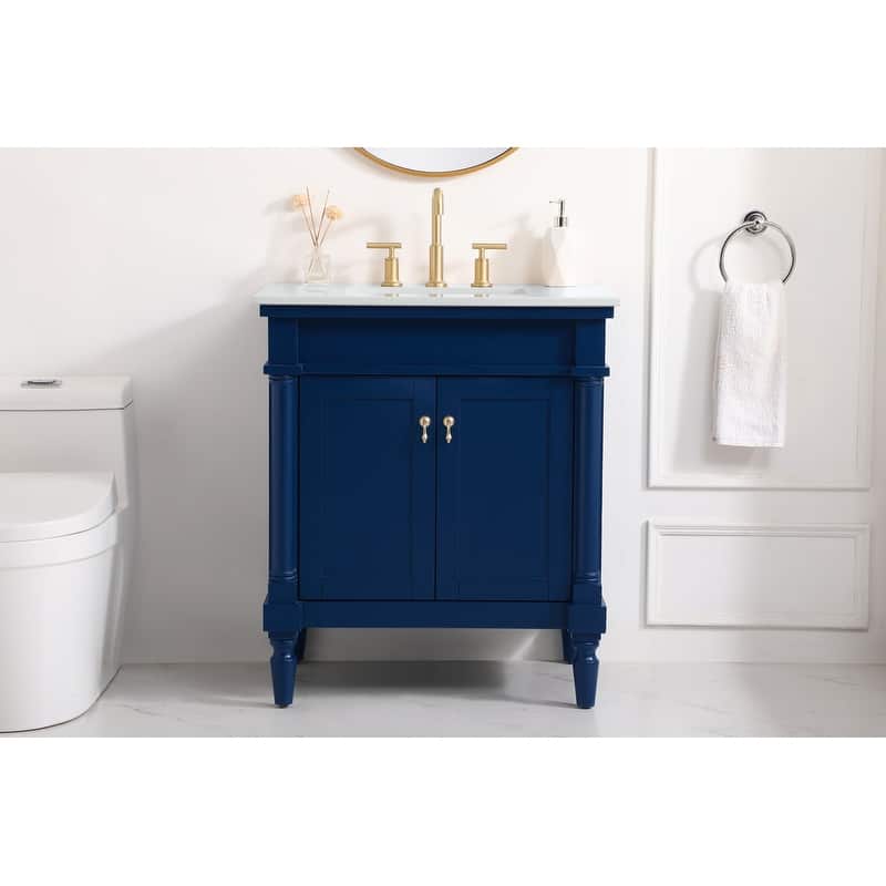 Elegant Lighting VF13030-VW Lexington 30" Free Standing Single Basin
