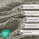 preview thumbnail 75 of 93, Madison Park Hand Made Chunky Double Knit Throw Blanket