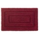 preview thumbnail 5 of 12, Luxurious Cotton Bath Mat - 1'8 x 2'8 Garnet Red