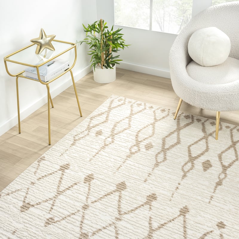 Abani Viva VIV160 Moroccan Geometric Tribal Area Rug