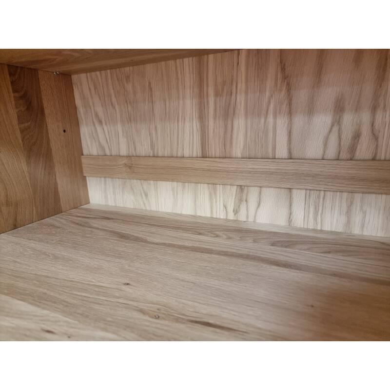 Palace Imports Premium 100% Solid European Oak Hardwood 3-Shelf Modular Bookcase - 32" Wide, 35.75" Tall