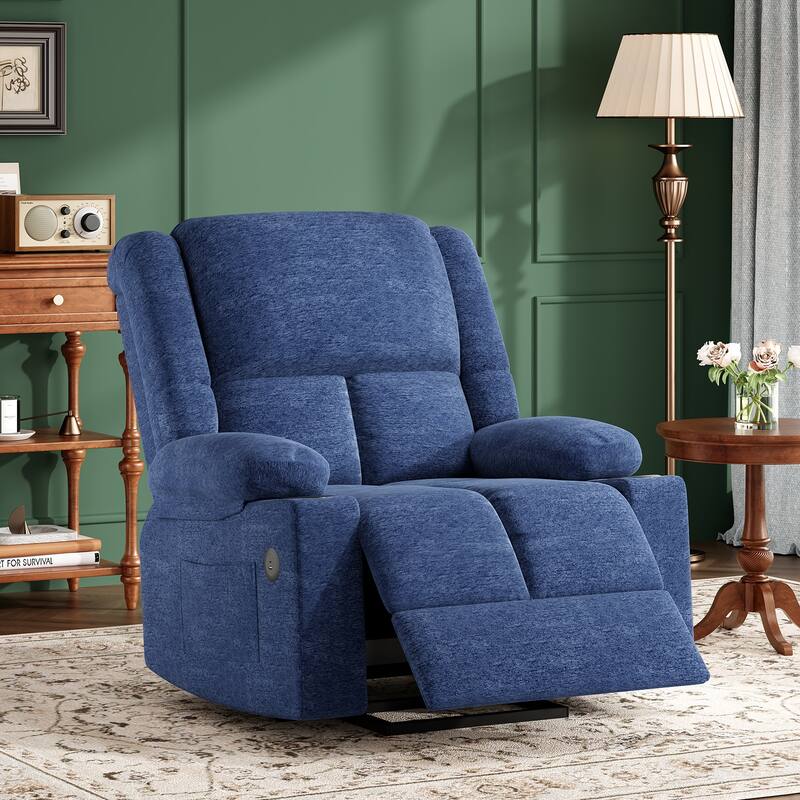 Massage Chair with USB Ports & Cup Holders, Power Lift Recliner Chair, Lounge Chaise Chair with Heat Function