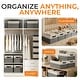 preview thumbnail 10 of 22, Cheer Collection 4 Pack Large Fabric Storage Baskets with Handles Collapsible Organizer Bins