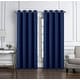preview thumbnail 9 of 9, Cindy Textured Window Curtain 54" x 105" - Navy Blue