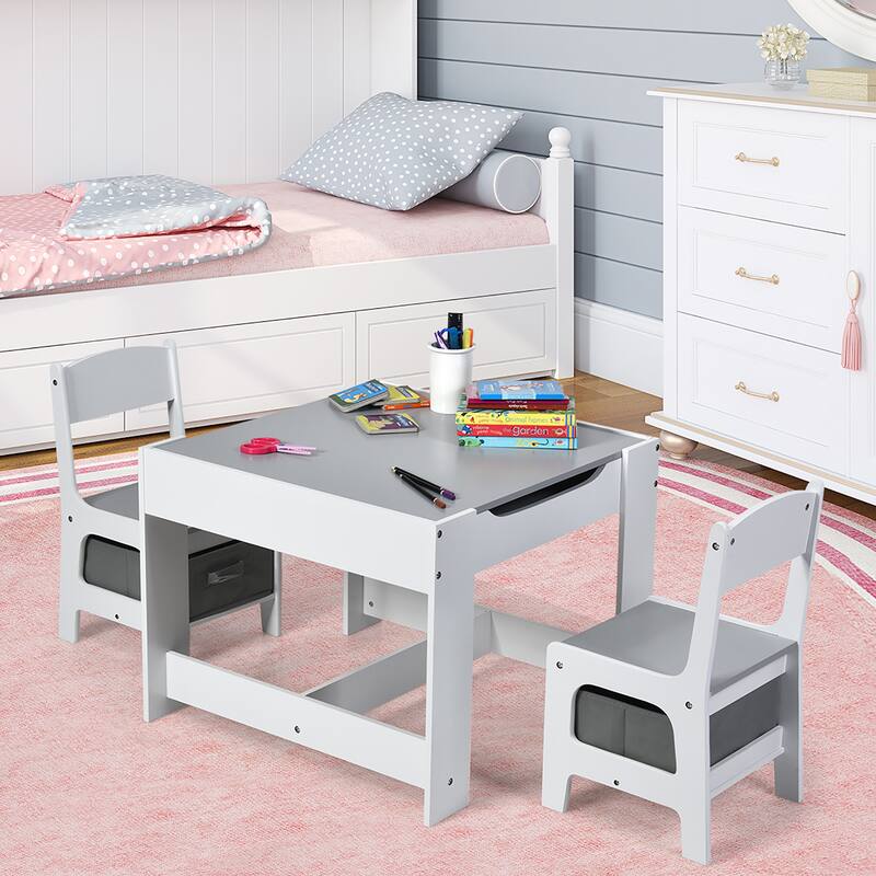 Children Activity Table Desk Sets with Storage Drawer