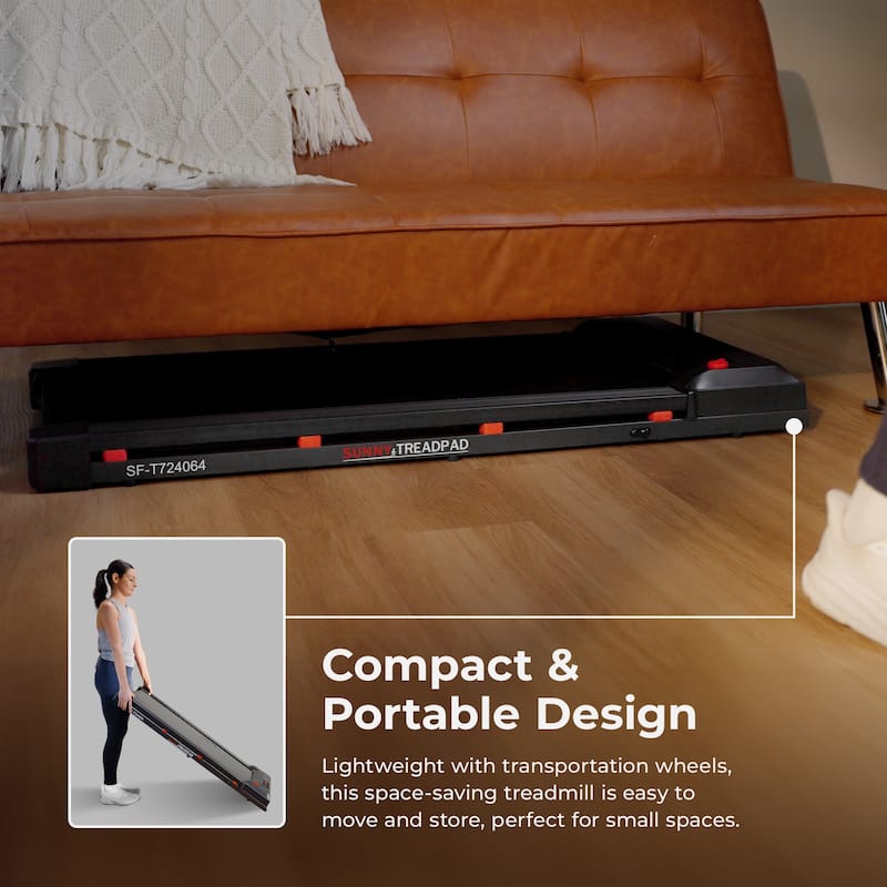 Sunny Health & Fitness Treadpad 100 Smart Walking Treadmill - SF-T724064