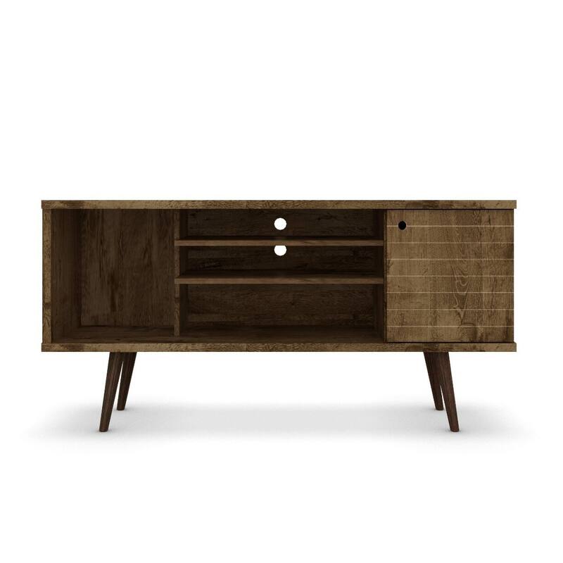 Manhattan Comfort Liberty 5-shelf Media Console Cabinet - Brown