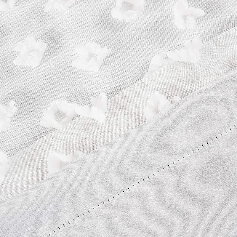 DriftAway Olivia Pinch Pleated Voile Chiffon Sheer Blackout Curtain - 52"Width X 84 "Length
